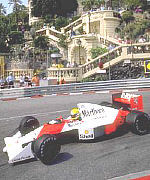 Ayrton Senna è il vero re della pista di Montecarlo